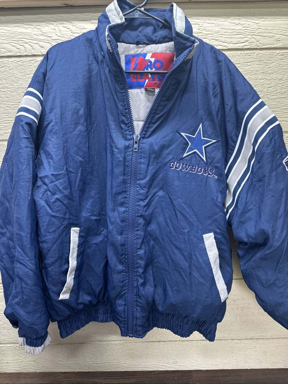 Dallas Cowboys Pro Player by Daniel Young Puffer Jacket Large VTG